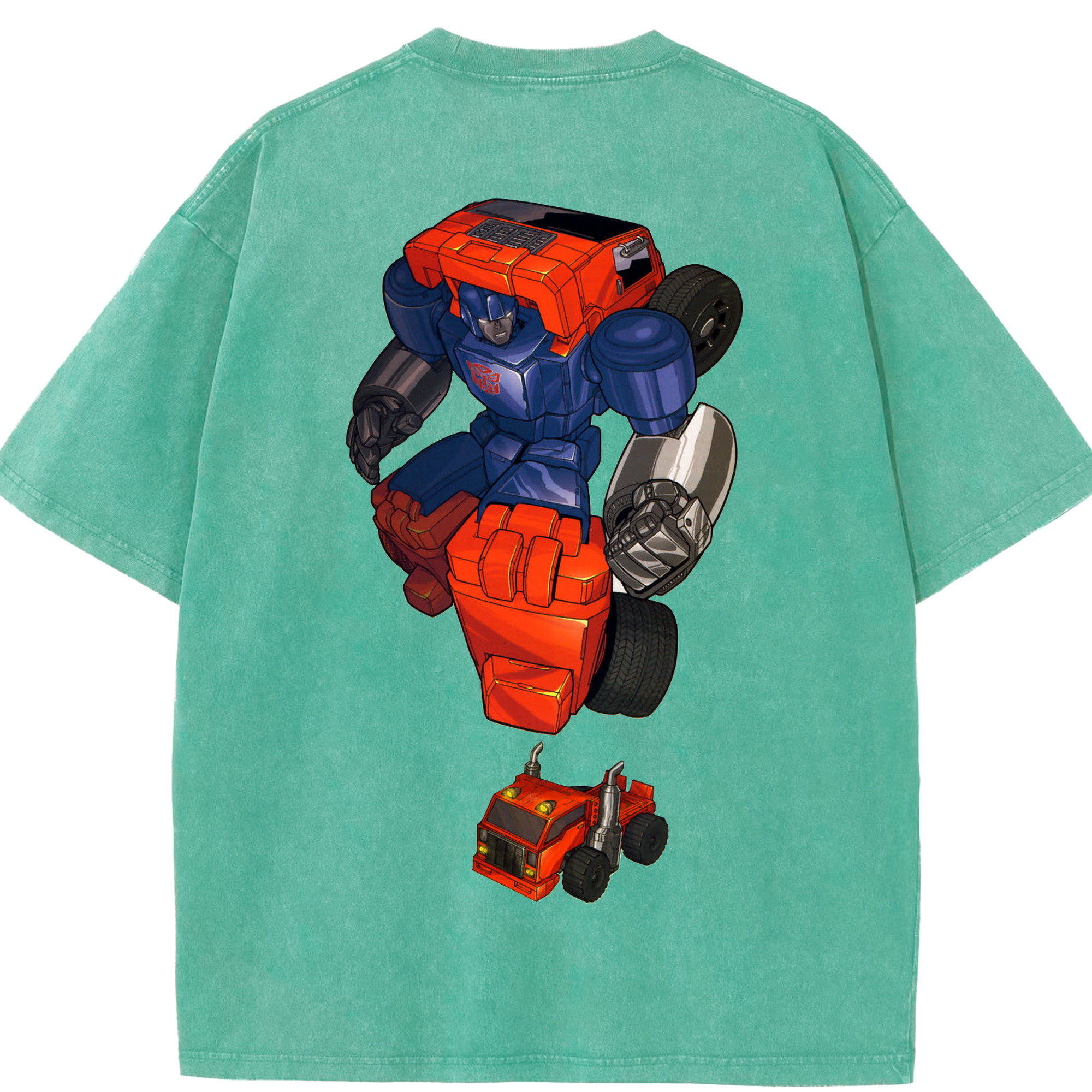 （画像用）  綿100% ヴィンテージ風 半袖Tシャツ（背面プリント）